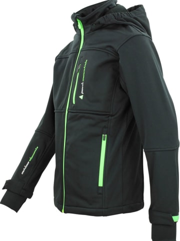 Peak Mountain Softshelljacke in Schwarz/Grün