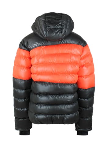 Peak Mountain Steppjacke in Schwarz/ Orange