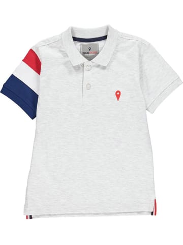 Peak Mountain Koszulka polo w kolorze szarym