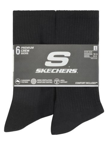 Skechers 6-delige set: sokken zwart