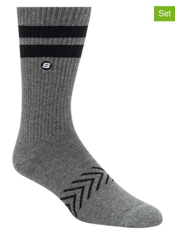 Skechers 6-delige set: sokken grijs/zwart