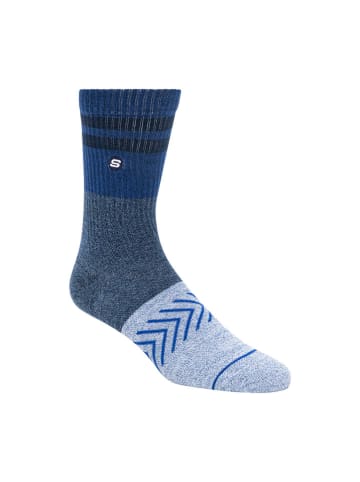 Skechers 6-delige set: sokken donkerblauw/lichtblauw