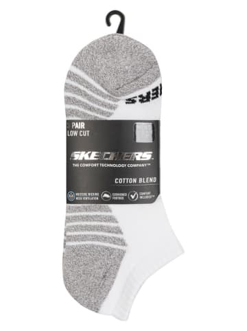 Skechers Skarpety (3 pary) w kolorze biało-szarym