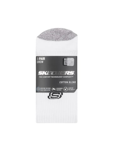 Skechers 6er-Set: Socken in Weiß/ Schwarz