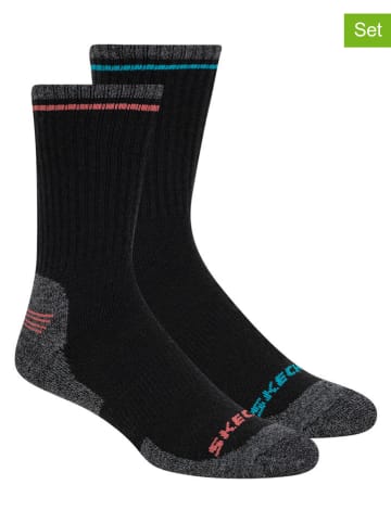 Skechers 2-delige set: sokken zwart/antraciet