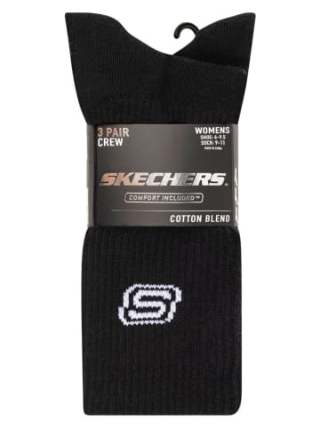 Skechers 3-delige set: sokken zwart
