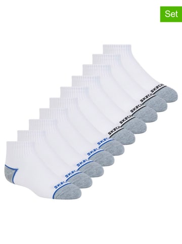Skechers Skarpety (10 par) w kolorze biało-czarno-niebieskim