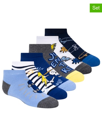 Skechers 6er-Set: Socken in Blau/ Dunkelblau/ Grau