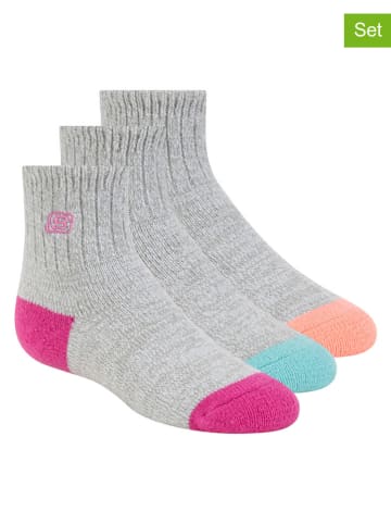 Skechers 3er-Set: Socken in Grau/ Bunt