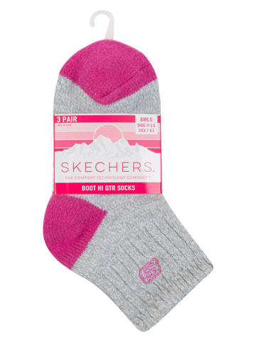 Skechers 3-delige set: sokken grijs/meerkleurig