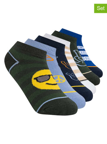 Skechers 6-delige set: sokken wit/groen/blauw