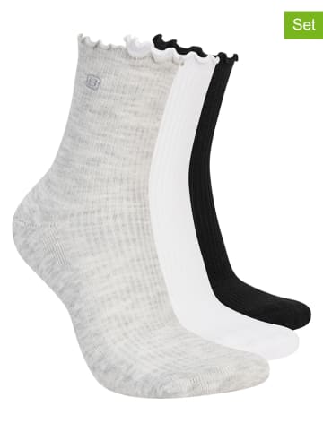Skechers 3-delige set: sokken wit/zwart/grijs