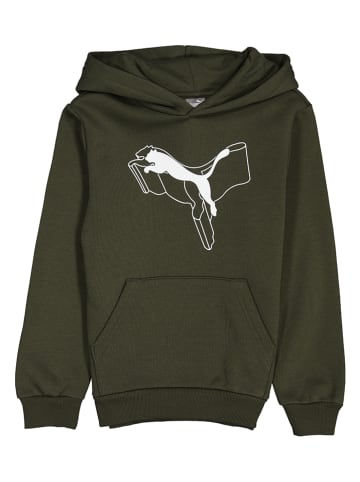 Puma Hoodie "ESS+" in Khaki