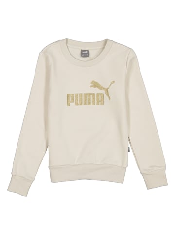 Puma Sweatshirt "ESS+ Glitter" in Creme