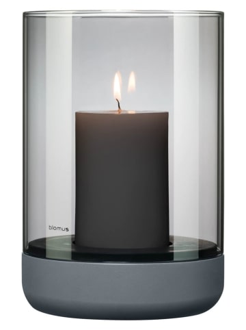 Blomus Windlicht "Calma" grijs - (H)22 x Ø 15 cm