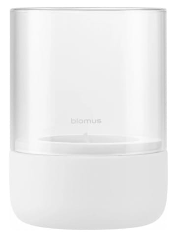 Blomus Świecznik "Calma" w kolorze białym - wys. 14 x Ø 15\0 cm