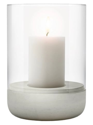 Blomus Windlicht "Calma" lichtgrijs - (H)22 x Ø 15 cm