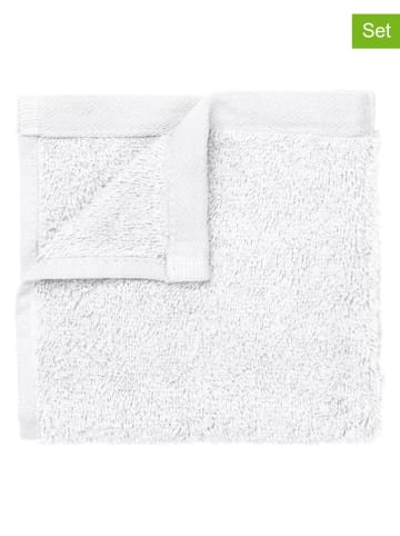 Blomus 2er-Set: Gästehandtücher "Riva" in Weiß - (L)30 x (B)30 cm