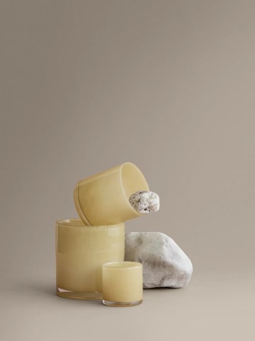 Blomus Świecznik "Saga" w kolorze żółtym - wys. 15 x Ø 16 cm