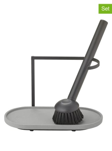 Blomus 3-delige afwasset "Dhuva" lichtgrijs