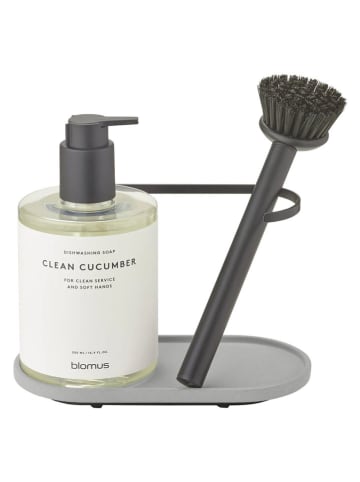 Blomus 3tlg. Spülset "Dhuva" in Hellgrau