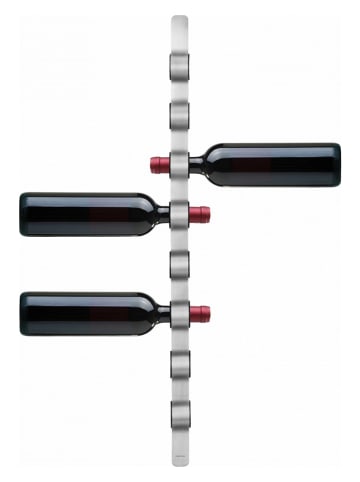 Blomus Weinflaschen-Wandhalter "Cioso" in Silber - (H)74 cm