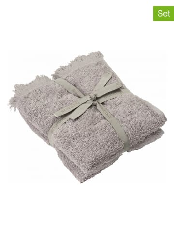 Blomus 2-delige set: gastendoeken "Frino" lichtgrijs - (L)30 x (B)50 cm