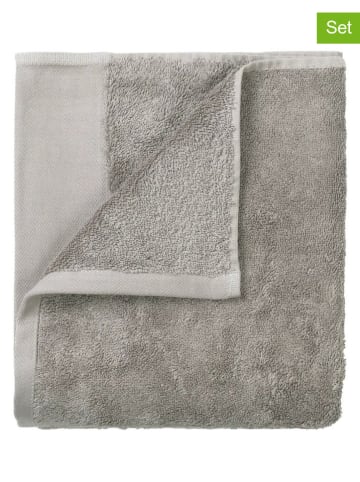 Blomus Ręczniki (2 szt.) "Riva" w kolorze szarym dla gości - 50 x 30 cm