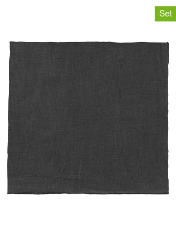 Blomus Serwetki (4 szt.) "Lineo" w kolorze antracytowym - 42 x 42 cm