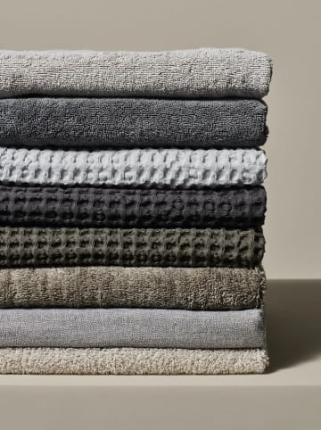 Blomus 2er-Set: Gästehandtücher "Riva" in Hellbraun - (L)50 x (B)30 cm