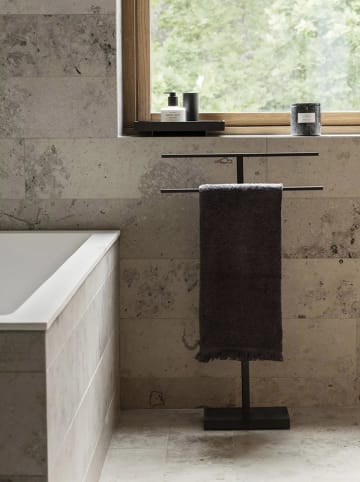 Blomus Ręcznik kąpielowy "Frino" w kolorze antracytowym - 140 x 70 cm