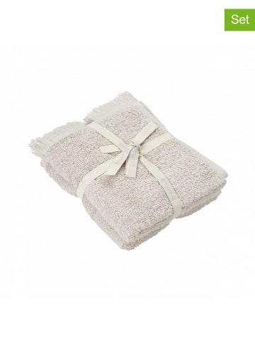 Blomus 2er-Set: Gästehandtücher "Frino" in Creme