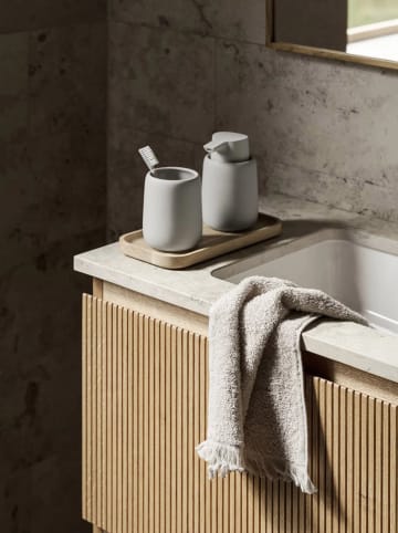 Blomus 2-delige set: gastendoeken "Frino" crème