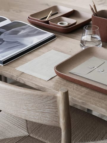 Blomus Ablageschale "Herba" in Braunrot - (B)23,5 x (H)12,5 x (T)3 cm