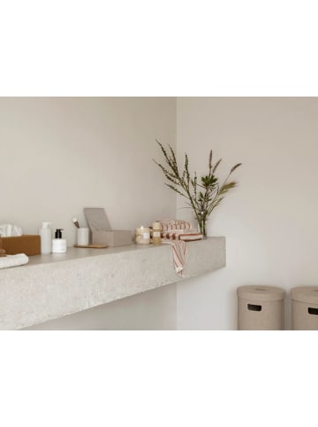 Blomus 2-delige set: gastendoeken "Arto" crème/lichtbruin - (L)50 x (B)30 cm