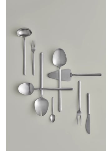 Blomus 2-częściowy zestaw "Stella" w kolorze srebrnym do sałatek - wys. 28 cm