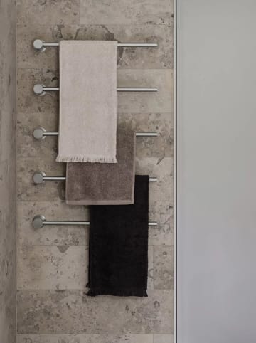 Blomus Ręcznik kąpielowy "Frino" w kolorze czarnym - 140 x 70 cm