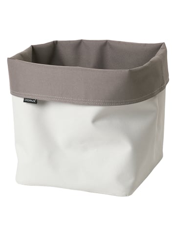 Blomus Wendekorb "Ara" in Weiß/ Beige - (B)23 x (H)26 x (T)23 cm