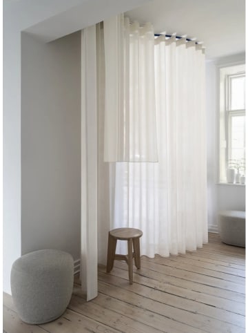 Blomus Hocker "Kuon" w kolorze kremowo-czarnym - wys. 47 x Ø 45 cm