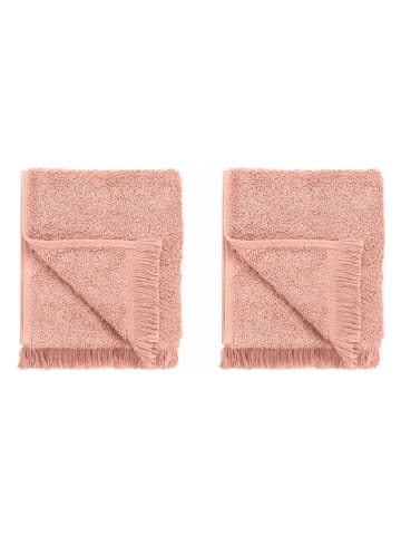 Blomus 2er-Set: Gästehandtücher "Frino" in Rosa - (L)30 x (B)50 cm