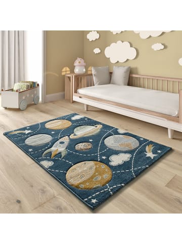 Atticgo Laagpolig tapijt "Balloon" blauw