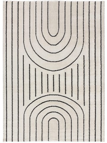 Moma Kurzflor-Teppich "Blanche" in Beige