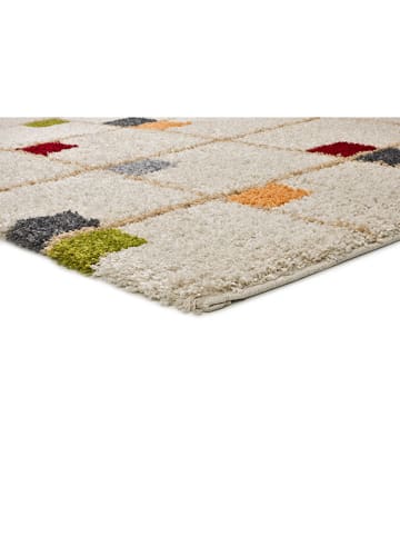 Atticgo Hochflor-Teppich "Bremen" in Creme/ Bunt