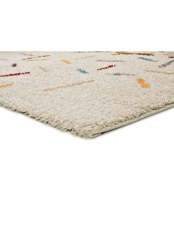 Atticgo Hochflor-Teppich "Bremen" in Creme/ Bunt