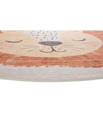 Atticgo Kurzflor-Teppich "Candy" in Creme/ Orange