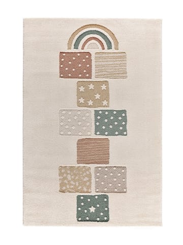 Atticgo Kurzflor-Teppich "Clown" in Creme/ Bunt