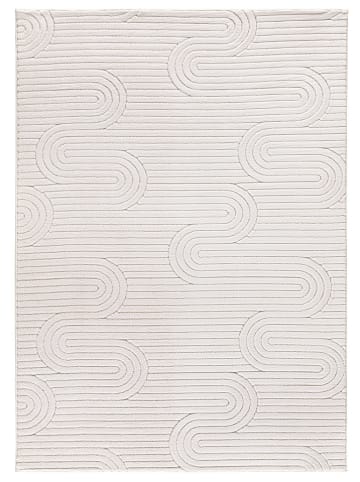 Moma Kurzflor-Teppich "Estilo" in Creme