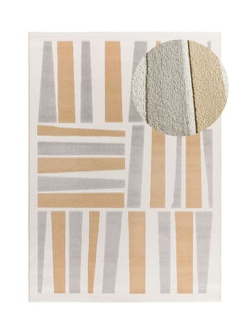 Atticgo Dywan "Flora" w kolorze kremowo-szaro-jasnobrązowym