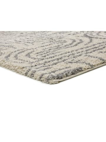 Atticgo Kurzflor-Teppich "Helia" in Creme/ Blau