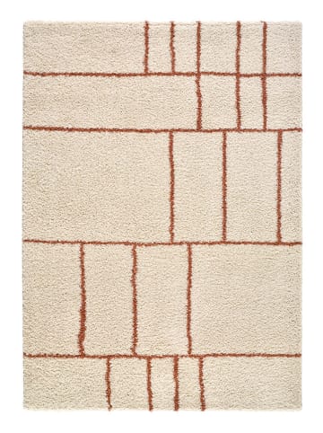 Atticgo Laagpolig tapijt "Helia" crème/bruin